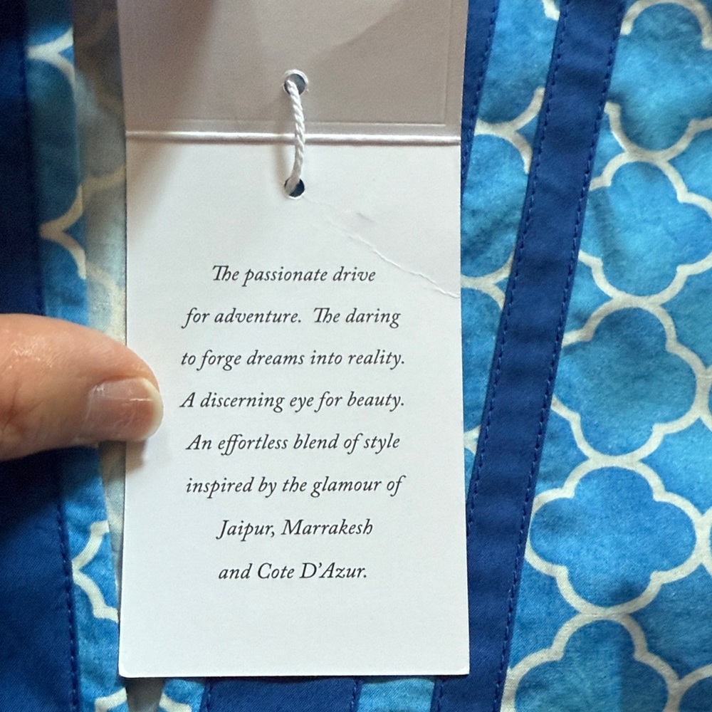 NicoBlu NWT Capri Blue Alhambra Print Tunic PXS - Picture 6 of 10